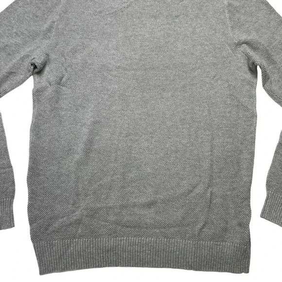 Club Room Soft Grey Heather Cotton Mens Sweater Size Small - Picture 8 of 10